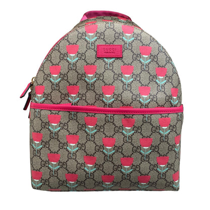 GUCCI | グッチ キム・スンヨン フラワー プリント バックパック リュック・デイパック 782708・525040 チルドレンズ GG バックパック　GGスプリーム