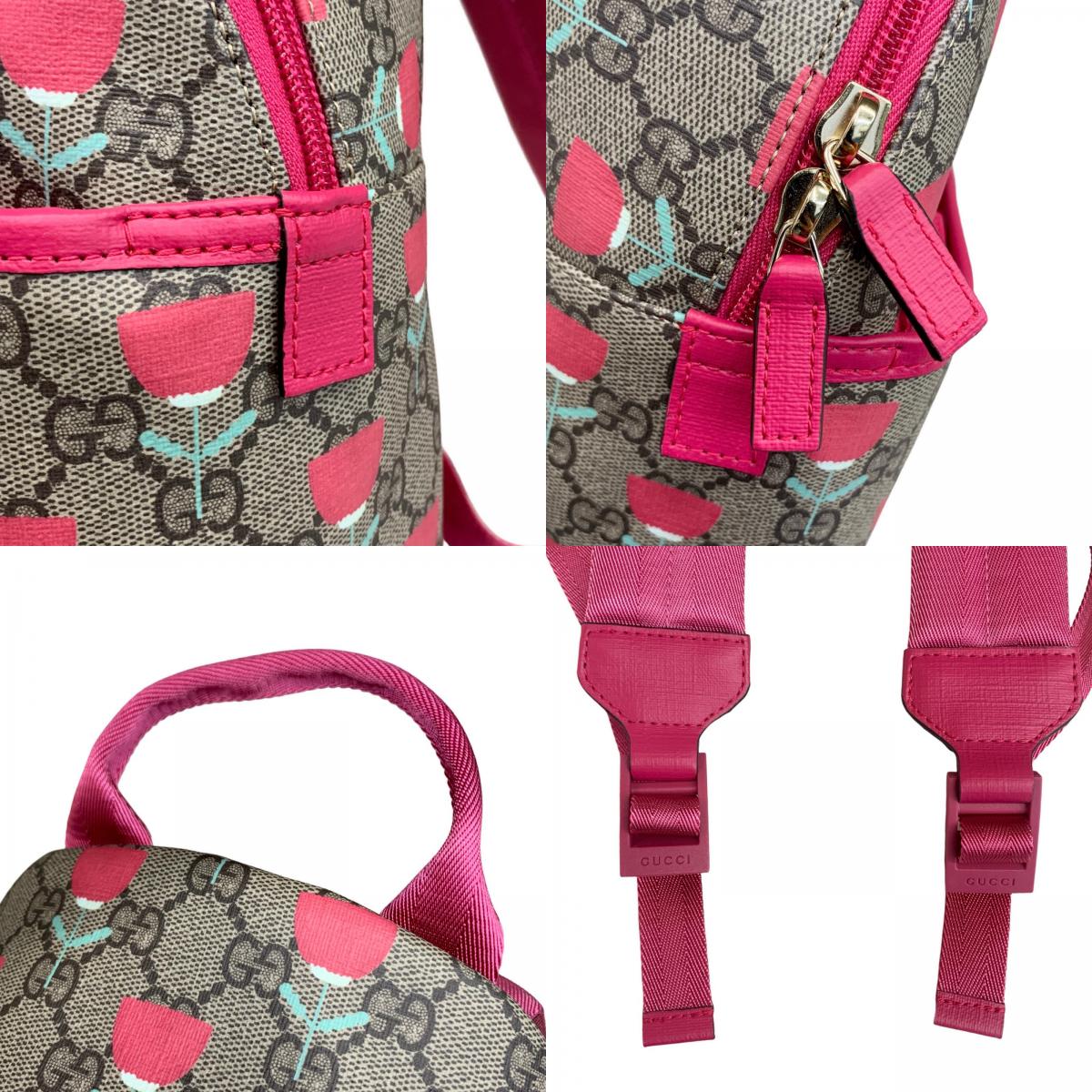 GUCCI | グッチ キム・スンヨン フラワー プリント バックパック リュック・デイパック 782708・525040 チルドレンズ GG バックパック　GGスプリーム