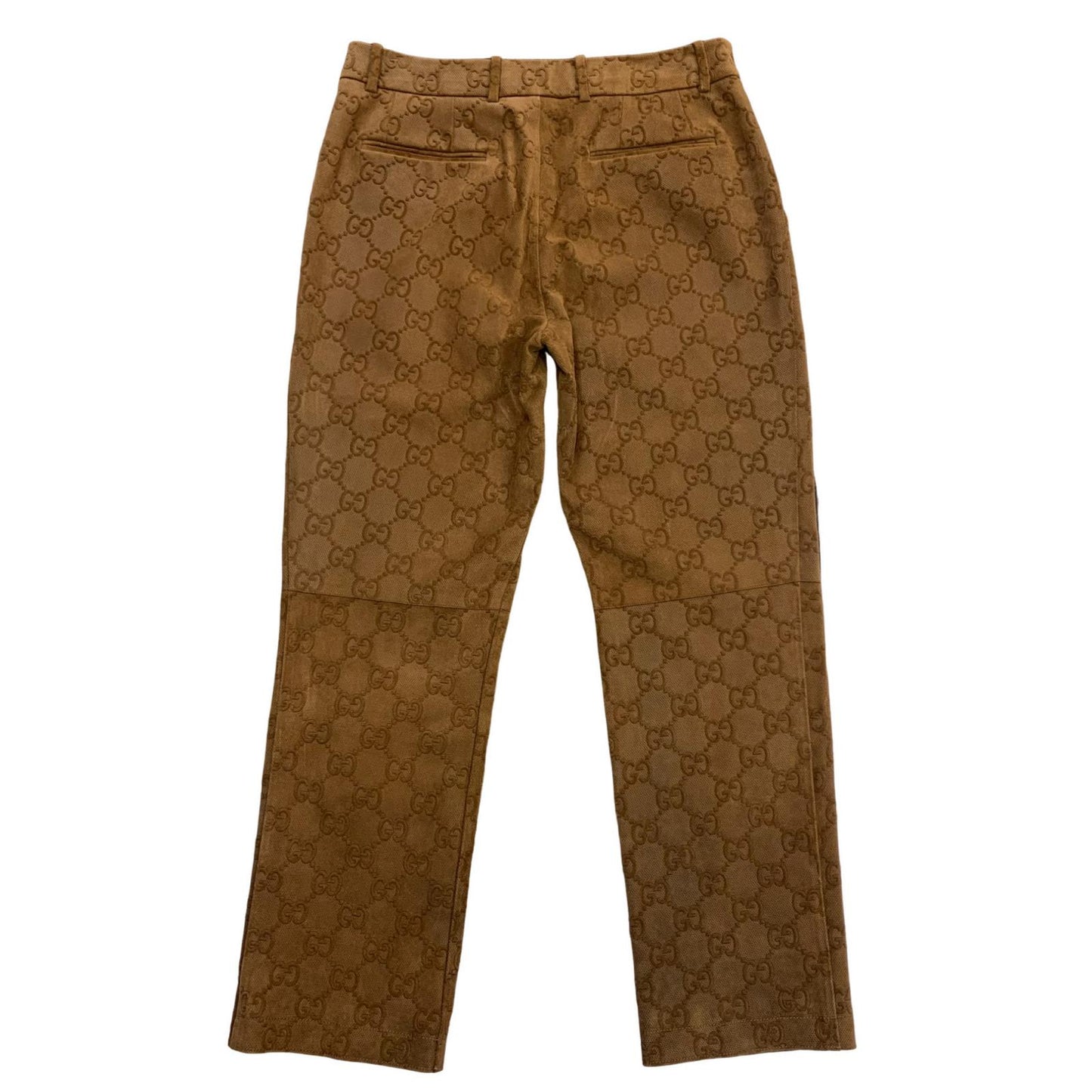 GUCCI | グッチ TENNIS PRINTED SUEDE パンツ レザーパンツ サイズ：48