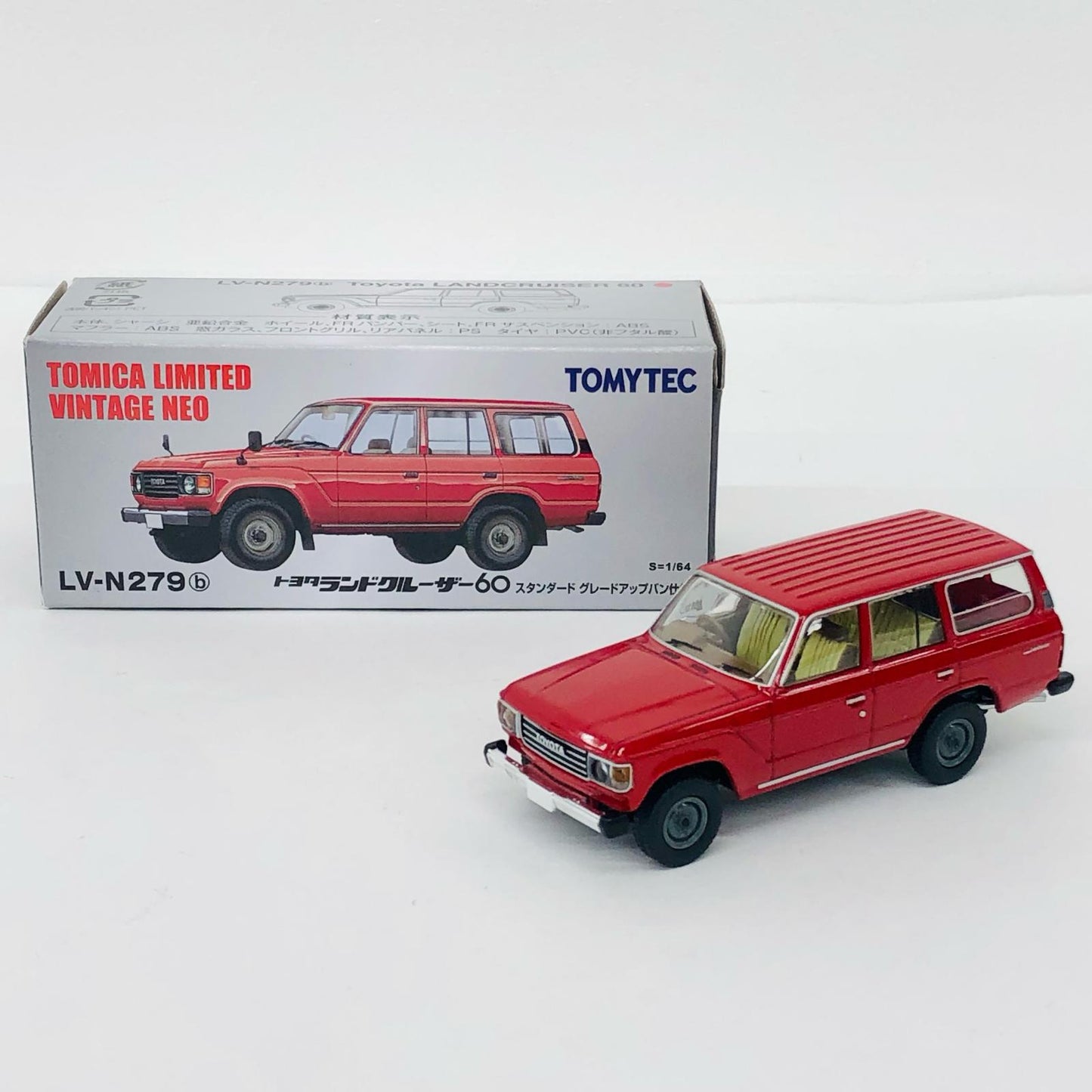1/64 LV-N279b トヨタ ランドクルーザー60 スタンダード グレードアップバン仕様(レッド) 「トミカリミテッドヴィンテージNEO」 [320333]