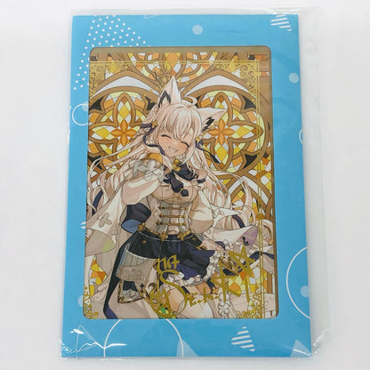 白上フブキ 白上フブキ箔押し複製サイン入りげぜるん。描き下ろしポストカード 「バーチャルYouTuber ホロライブ 白上フブキ 誕生日記念2024 誕生日記念フルセット」 購入特典