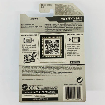 おもちゃ・玩具 Hotwheels 1/64 HW CITY SNOOPY SNOOPY HW CITY【倉吉店】