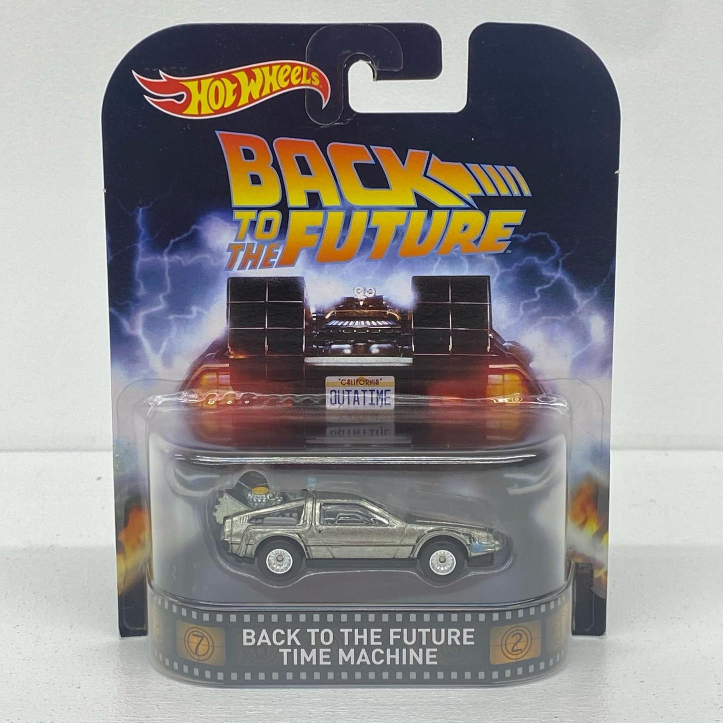 1/64BACKTOTHEFUTURETIMEMACHINE「HotWheelsレトロエンターテイメント/バック・トゥ・ザ・フューチャー」[DJF49]
