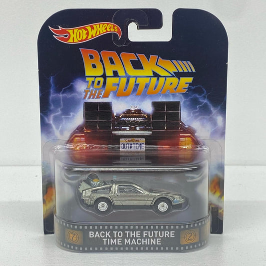 1/64BACKTOTHEFUTURETIMEMACHINE「HotWheelsレトロエンターテイメント/バック・トゥ・ザ・フューチャー」[DJF49]