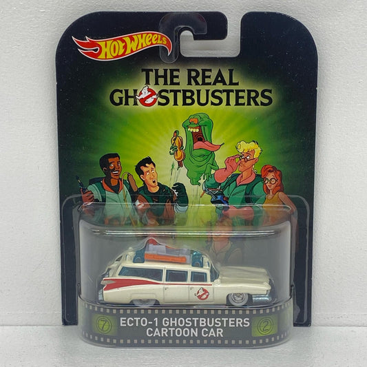 1/64ECTO-1GHOSTBUSTERSCARTOONCAR「HotWheelsEntertainnment/THEREALGHOSTBUSTERS」[CFR31]