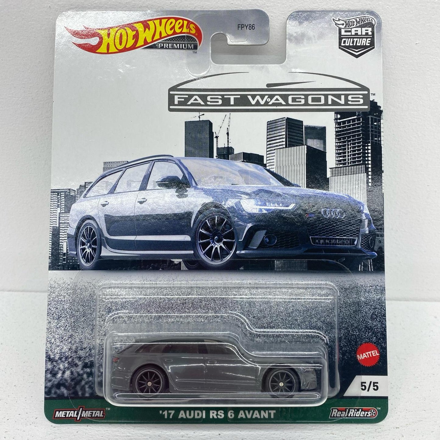 1/64’17アウディーRS6アバント「HotWheelsカーカルチャーファストワゴン」[GRJ65]