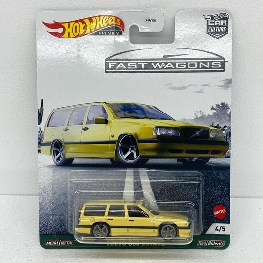 1/64ボルボ850エステート(イエロー×ブラック)「HotWheelsカーカルチャーファストワゴン」[GRJ67]