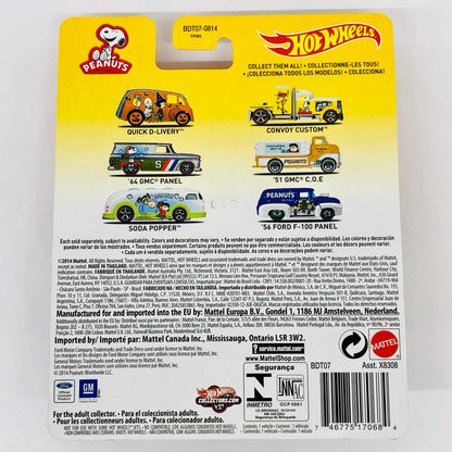 Hotwheels 1/64 PEANUTS QUICK D LIVERY