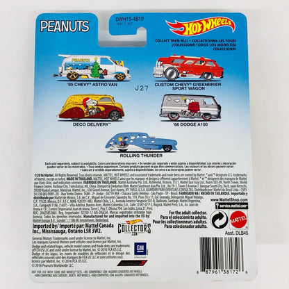 Hotwheels 1/64 PEANUTS '85 CHEVY ASTRO VAN