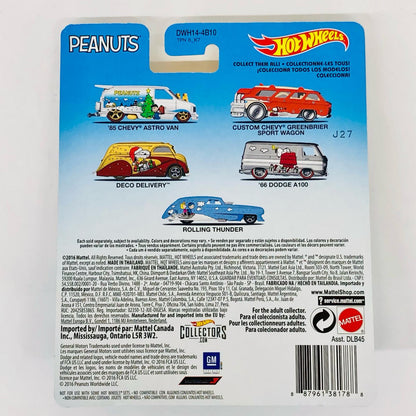 Hotwheels 1/64 PEANUTS CUSTOM CHEVY GREENBRIER SPORT WAGON