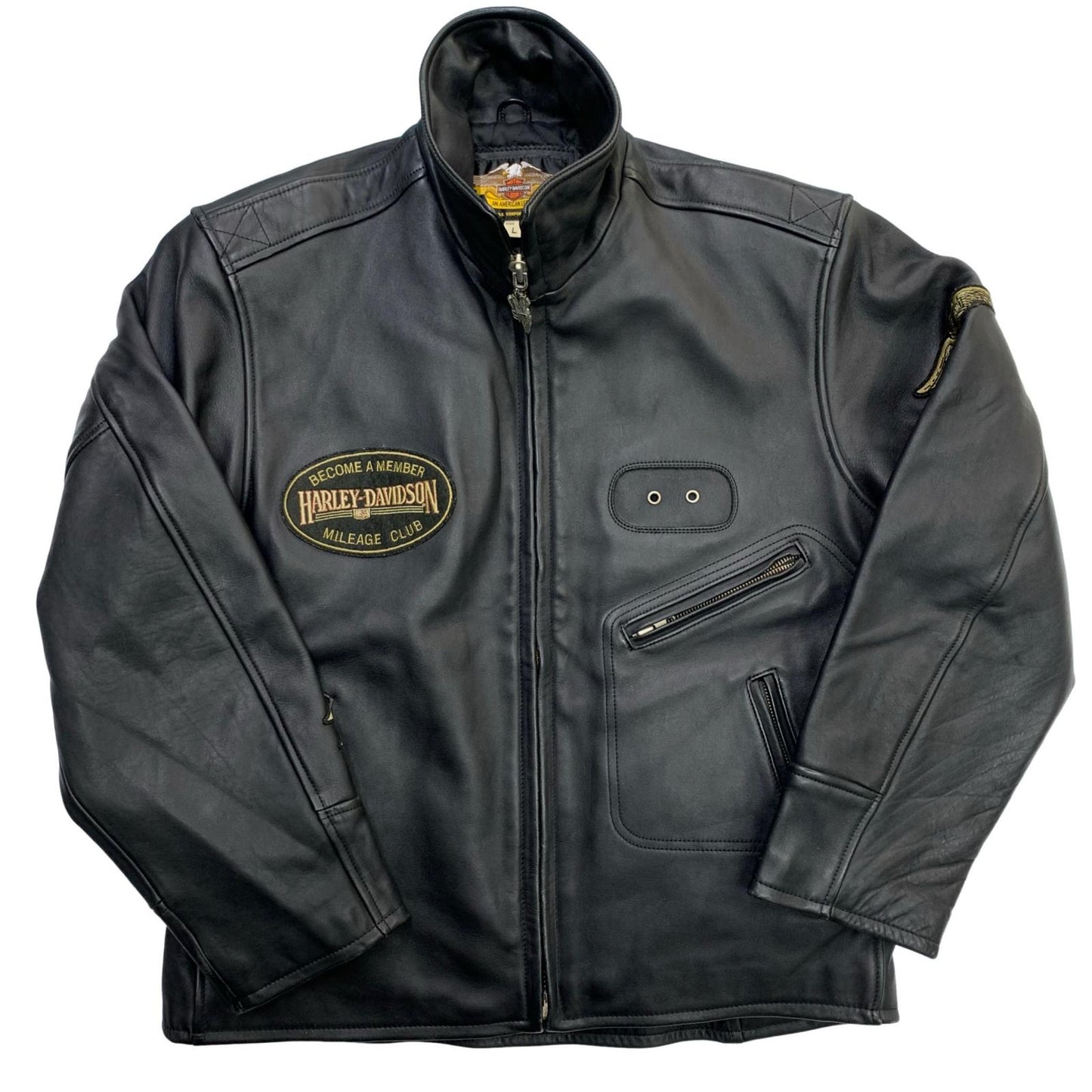 HARLEY-DAVIDSON | ハーレーダビットソン レザー ブラック サイズ：L