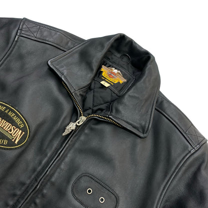 HARLEY-DAVIDSON | ハーレーダビットソン レザー ブラック サイズ：L