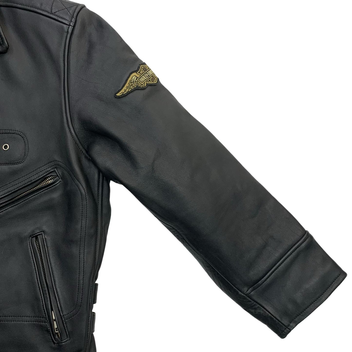 HARLEY-DAVIDSON | ハーレーダビットソン レザー ブラック サイズ：L