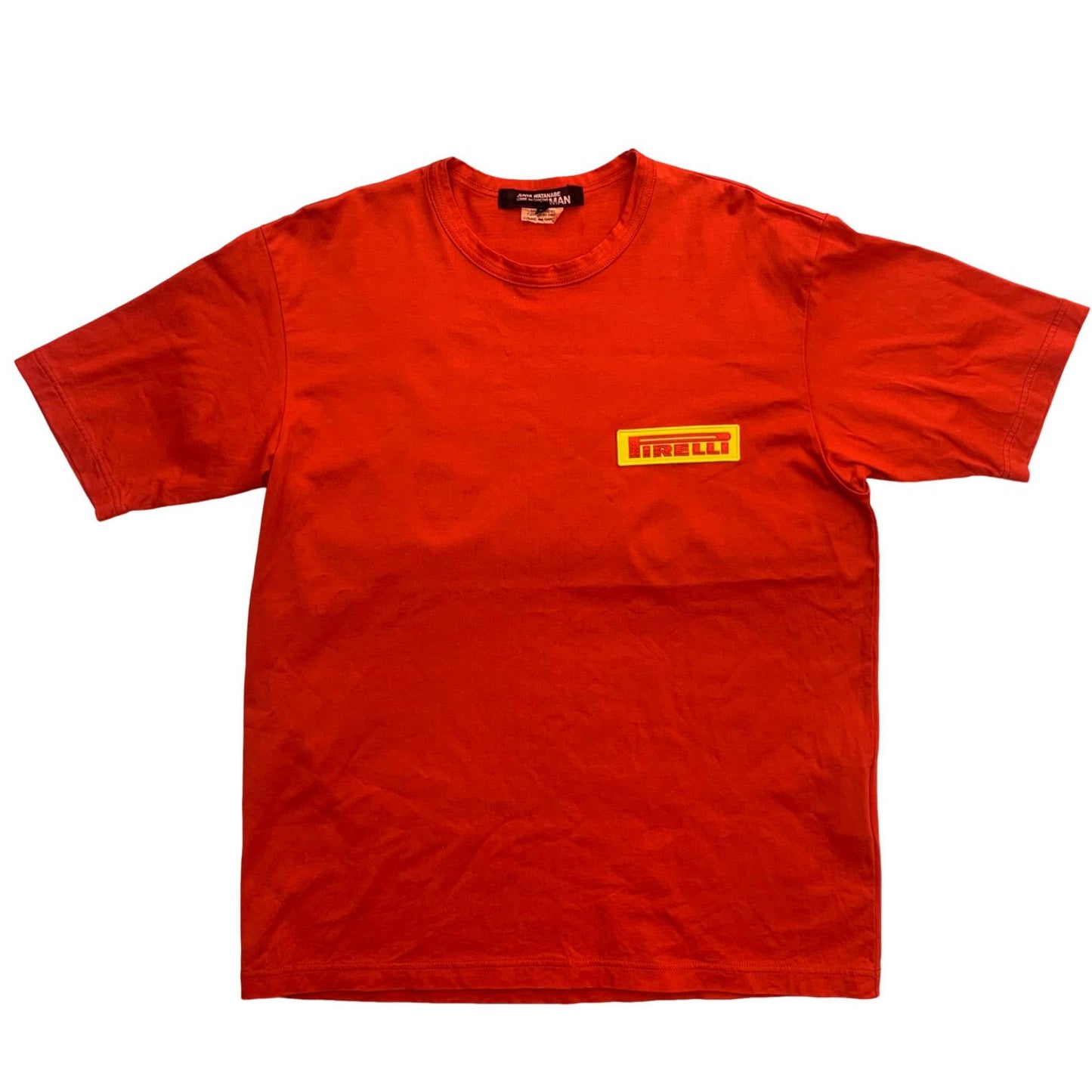 JUNYA WATANABE COMME des GARCONS MAN | ジュンヤワタナベコムデギャルソンマン PIRELLI Patch Short Sleeve T-Shirt 半袖Ｔシャツ レッド