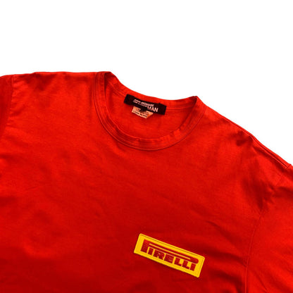 JUNYA WATANABE COMME des GARCONS MAN | ジュンヤワタナベコムデギャルソンマン PIRELLI Patch Short Sleeve T-Shirt 半袖Ｔシャツ レッド
