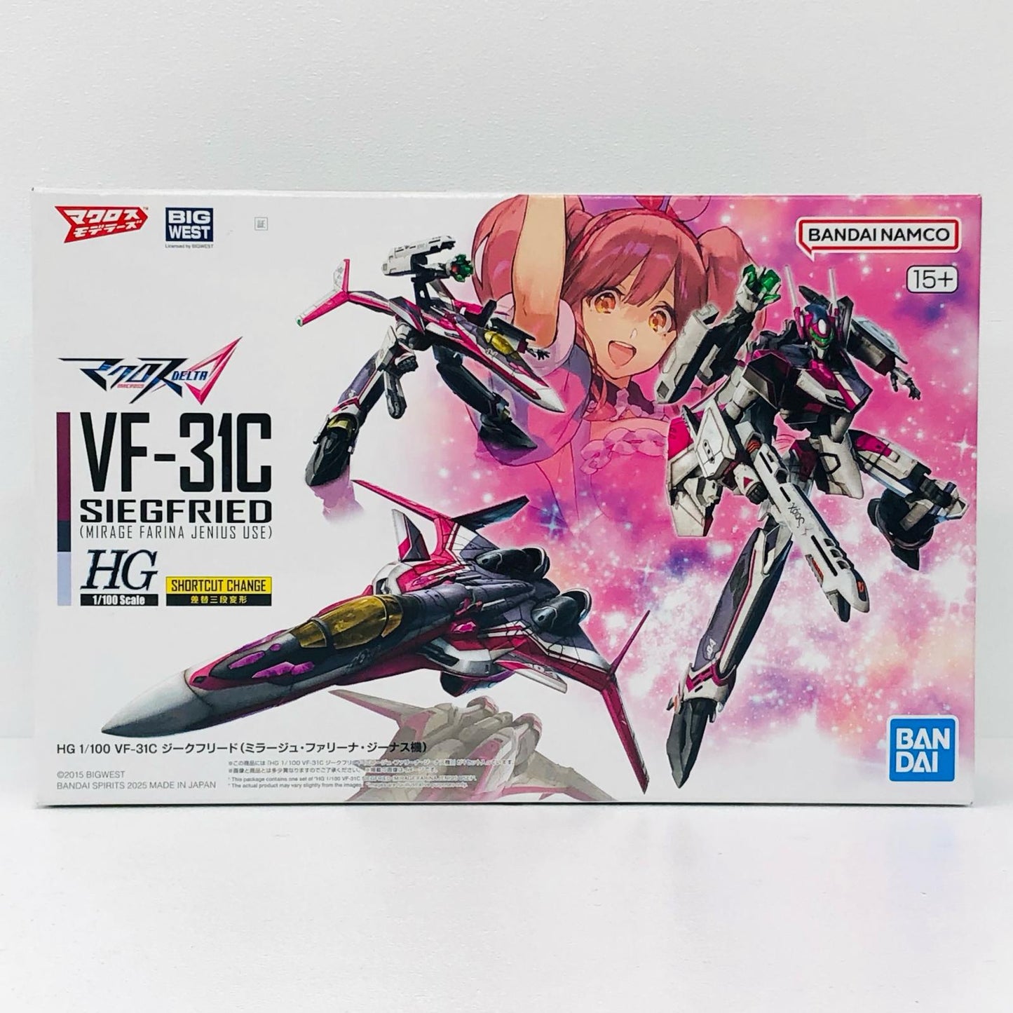 1/100HGVF-31Cジークフリード(ミラージュ・ファリーナ・ジーナス機)「マクロスΔ」[5069168]