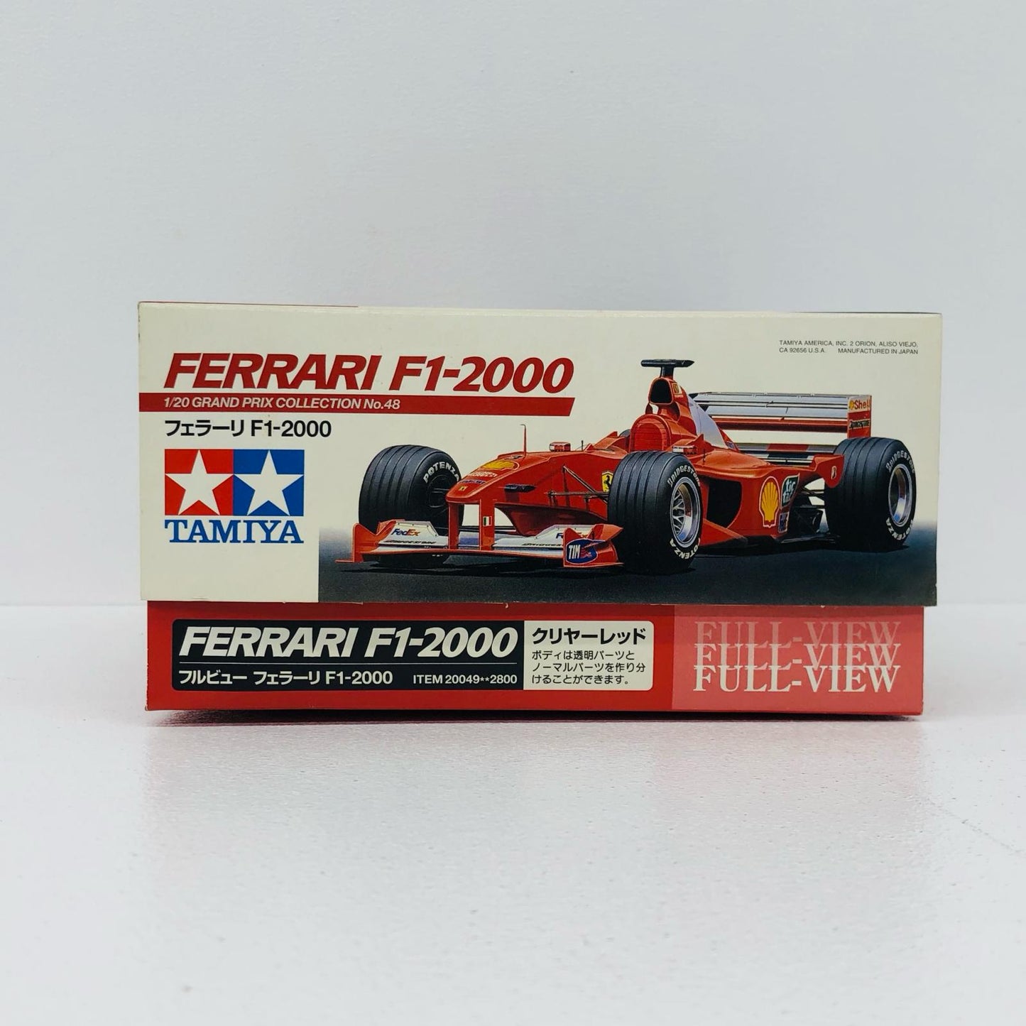 1/20 フルビュー フェラーリ F1-2000 クリアレッド仕様 「グランプリコレクション No.49」 ディスプレイモデル [20049]