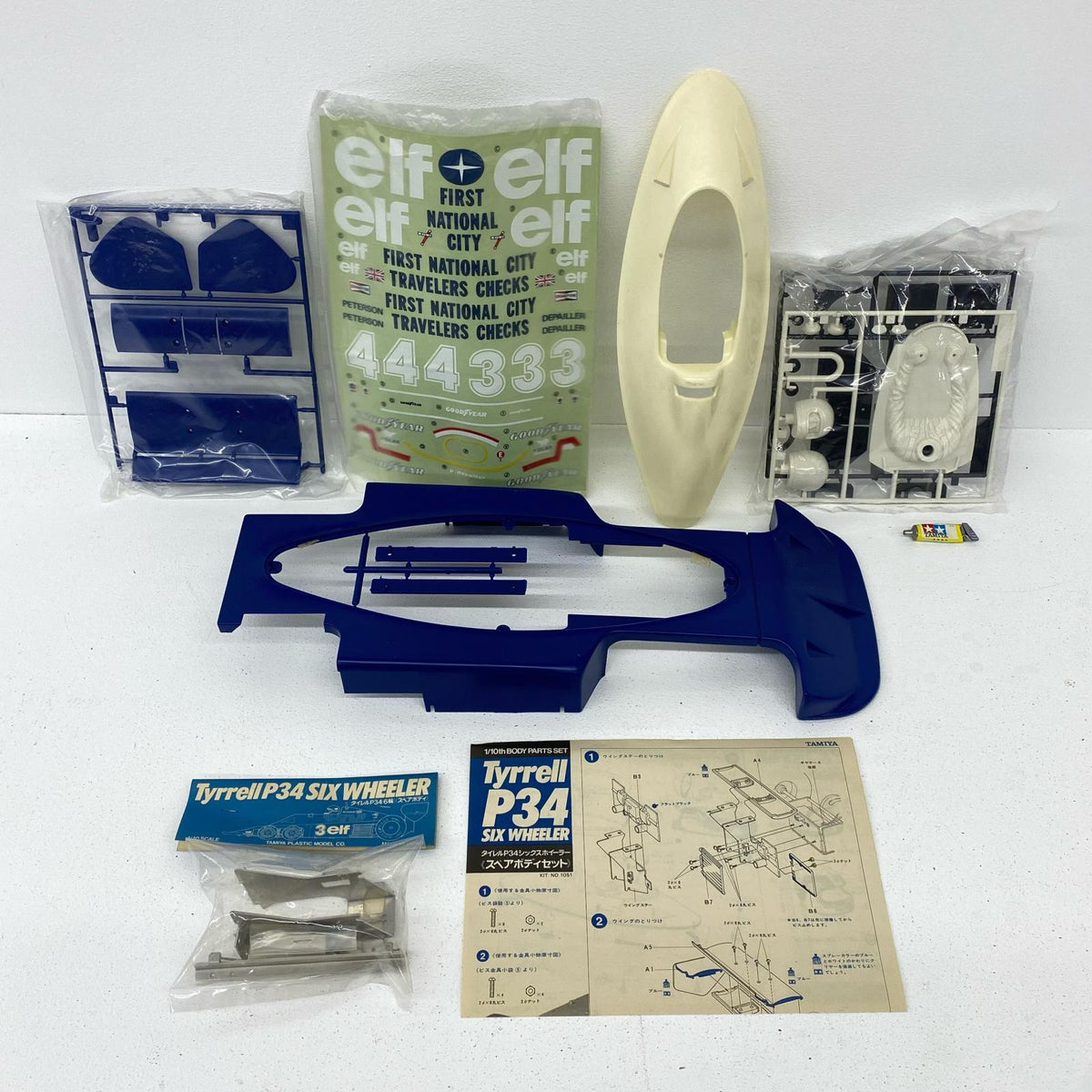 おもちゃ・玩具 1/10 タイレルP34 シックスホイーラー スペアボディセット【加古川物流】