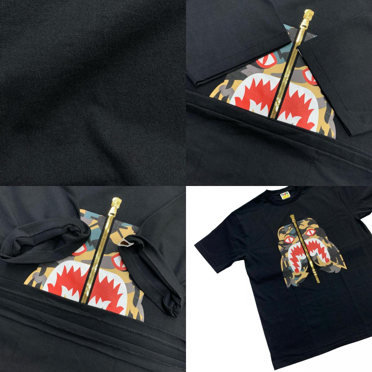 A BATHING APE | アベイシングエイプ CAMO TIGER TEE 半袖Ｔシャツ 001TEM301016 ブラック サイズ：XL
