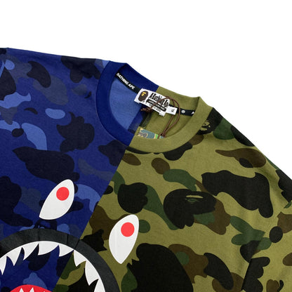 A BATHING APE | アベイシングエイプ SPLIT CAMO SHARK TEE 半袖Ｔシャツ 001CSM301009M サイズ：XL