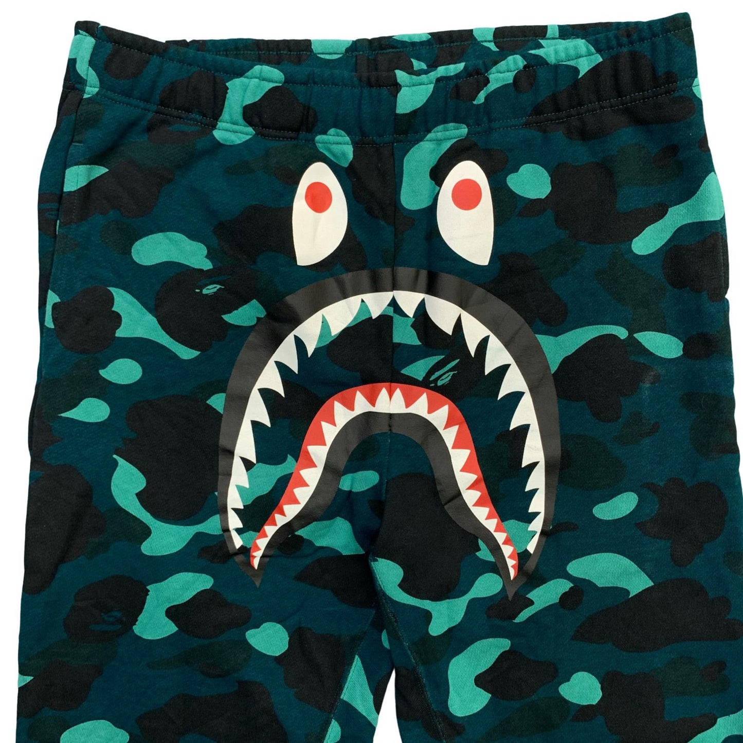A BATHING APE | アベイシングエイプ COLOR CAMO SHARK PANTS パンツ 001PTM301009M グリーン サイズ：L