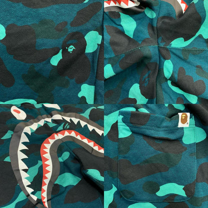 A BATHING APE | アベイシングエイプ COLOR CAMO SHARK PANTS パンツ 001PTM301009M グリーン サイズ：L