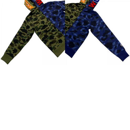 A BATHING APE | アベイシングエイプ SPLIT COLOR CAMO SHARK HOODIE パーカー サイズ：M