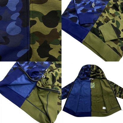 A BATHING APE | アベイシングエイプ SPLIT COLOR CAMO SHARK HOODIE パーカー サイズ：M