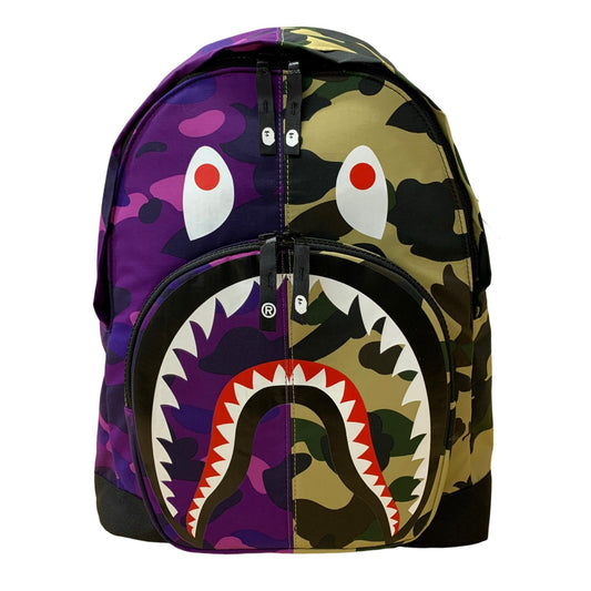 A BATHING APE | アベイシングエイプ SPLIT COLOR CAMO SHARK DAYPACK リュック・デイパック