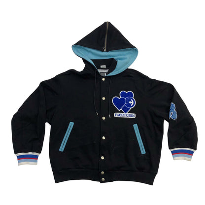 FACETASM | ファセッタズム FACETASM × CPD スタジャン LOVE HOODED STADIUM JACKET ブラック【瀬戸大橋店】