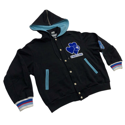 FACETASM | ファセッタズム FACETASM × CPD スタジャン LOVE HOODED STADIUM JACKET ブラック【瀬戸大橋店】