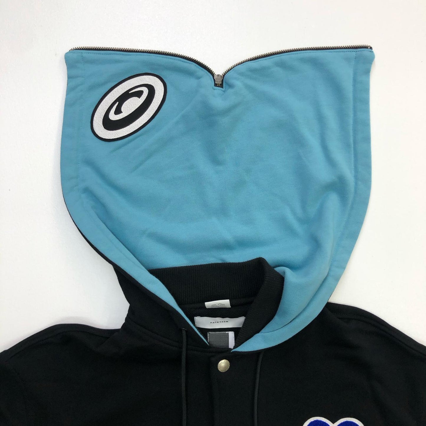 FACETASM | ファセッタズム FACETASM × CPD スタジャン LOVE HOODED STADIUM JACKET ブラック【瀬戸大橋店】
