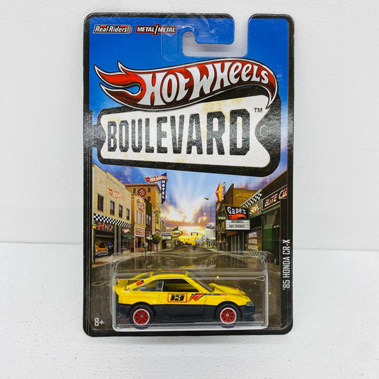 1/64’85HONDACR-X(イエロー×グレー)「HotWHeeLSBOULEVARD」[X8243]