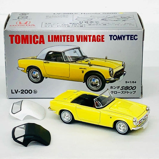 1/64 LV-200b ホンダS800 クローズドトップ(イエロー) 「トミカリミテッドヴィンテージ」 [320173]