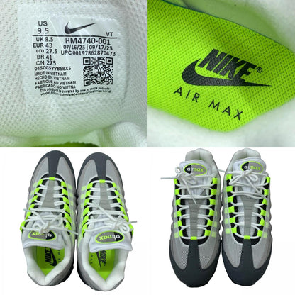 NIKE | ナイキ Air Max 95 OG Big Bubble 'Neon Yellow' (2025/2026) スニーカー グレー 27.5cm