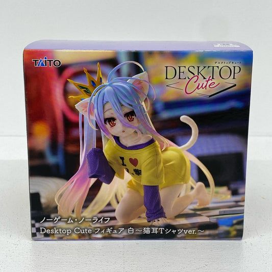 白～猫耳Tシャツver.～DesktopCuteフィギュア「ノーゲーム・ノーライフ」【フィギュア】