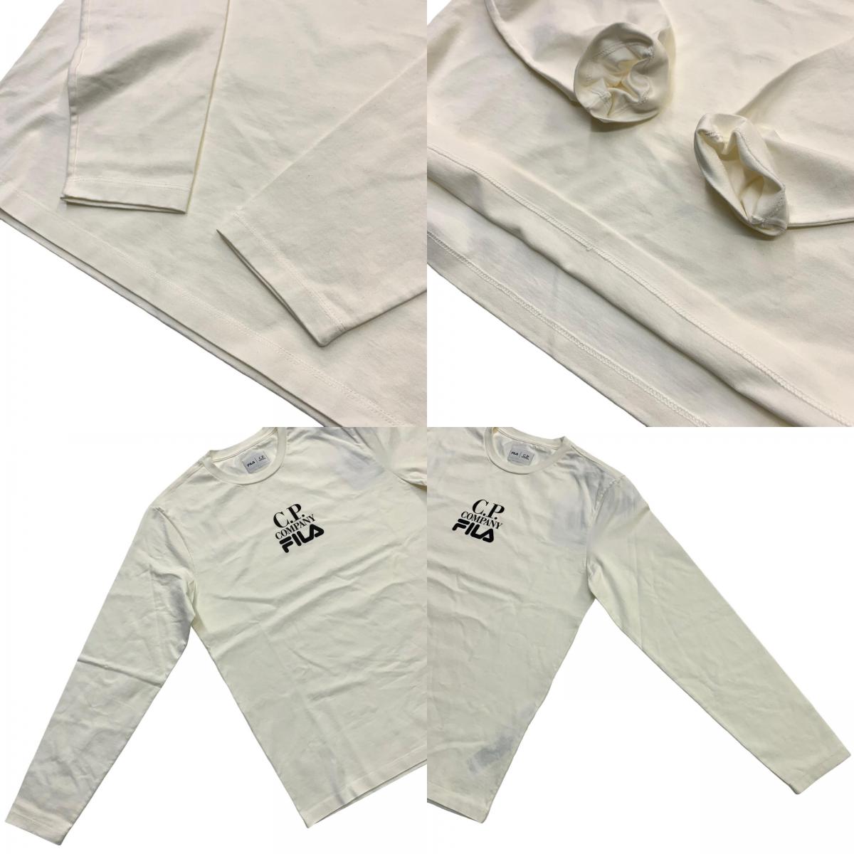 C.P.Company | シーピーカンパニー C.P. Company x FILA 長袖Ｔシャツ ホワイト