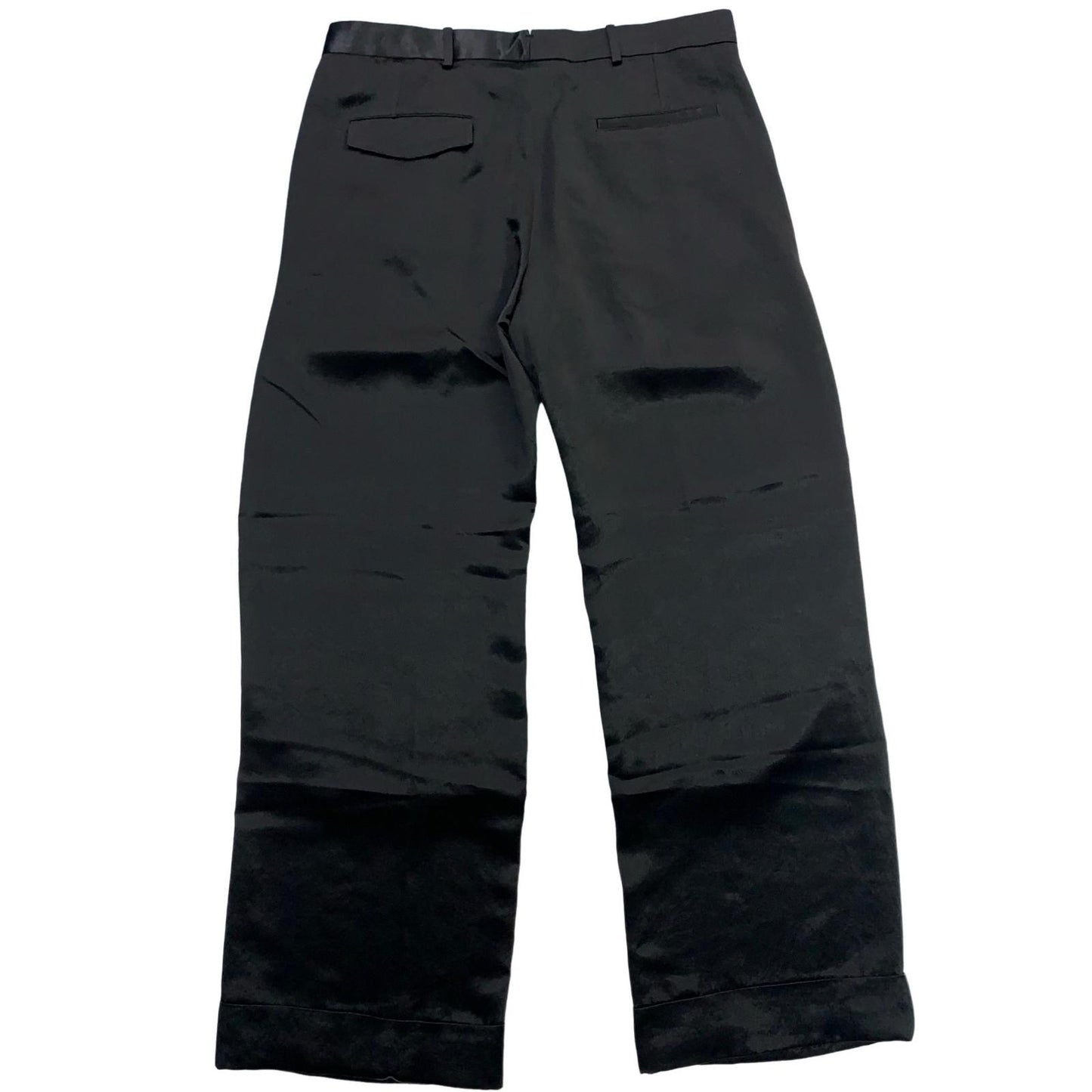 ANN DEMEULEMEESTER | アンドゥムルメステール Anneke Comfort Satin Trousers パンツ ブラック サイズ：48