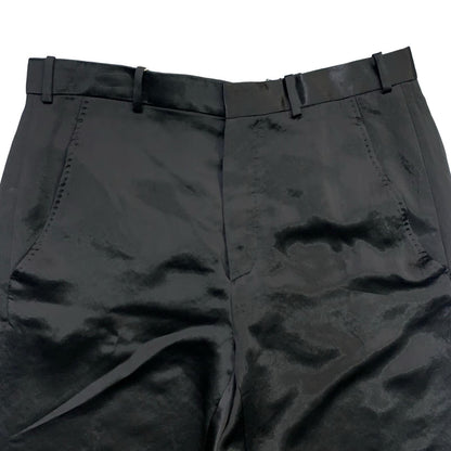 ANN DEMEULEMEESTER | アンドゥムルメステール Anneke Comfort Satin Trousers パンツ ブラック サイズ：48