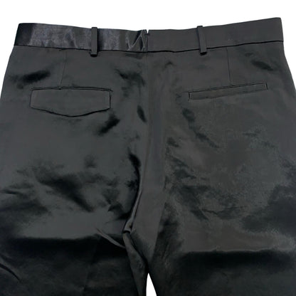 ANN DEMEULEMEESTER | アンドゥムルメステール Anneke Comfort Satin Trousers パンツ ブラック サイズ：48