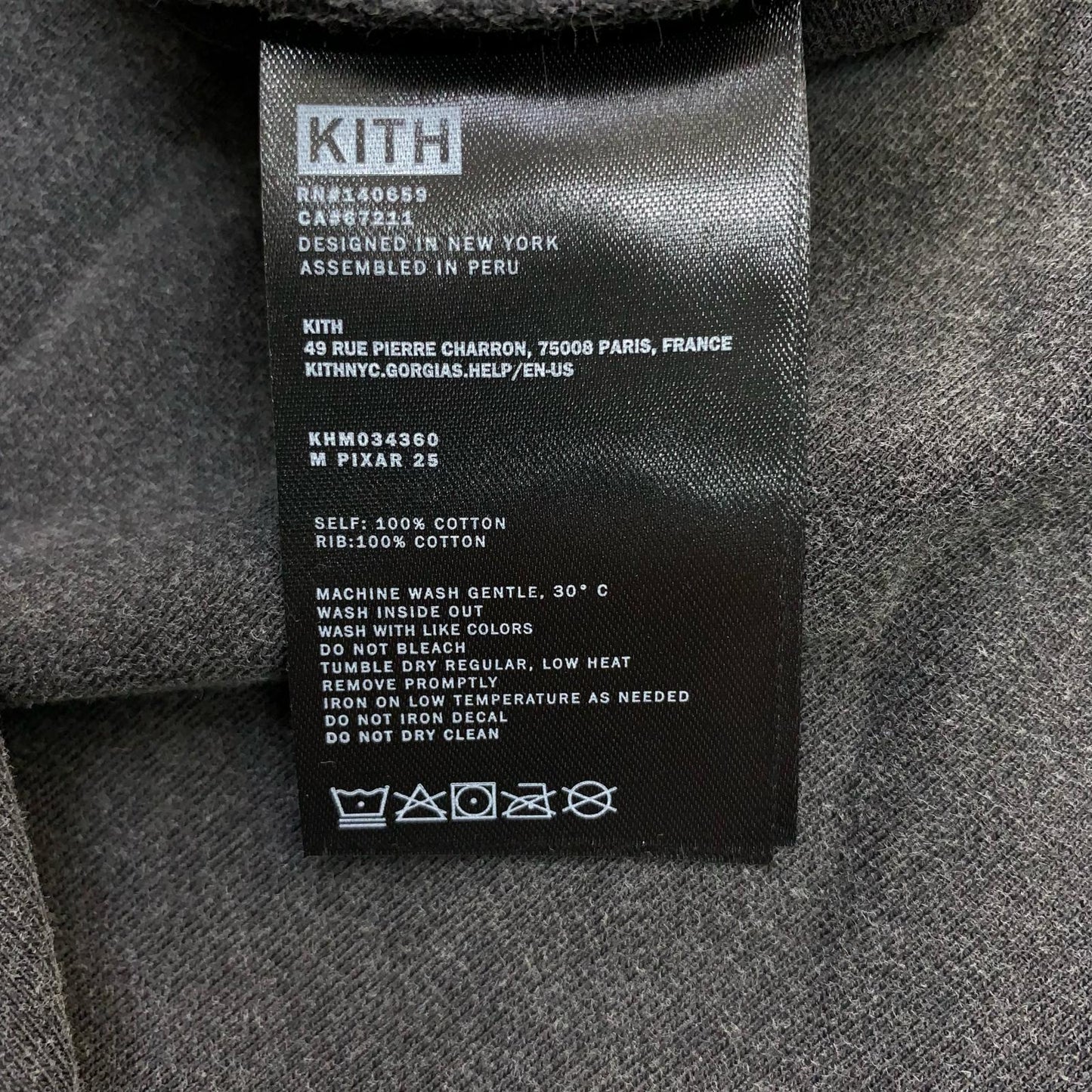 KITH | キース Kith x Disney For Pixar Zurg Vintage Tee 'Black' 半袖Ｔシャツ ブラック サイズ：M