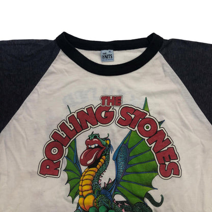 KNiTS タグ ROLLING STONES TOUR 1981 LIVE IN CONCERT 半袖Ｔシャツ ホワイト【瀬戸大橋店】