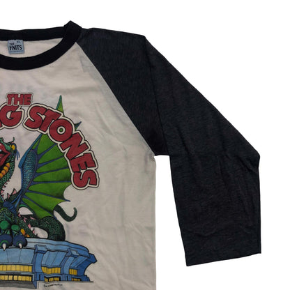 KNiTS タグ ROLLING STONES TOUR 1981 LIVE IN CONCERT 半袖Ｔシャツ ホワイト【瀬戸大橋店】