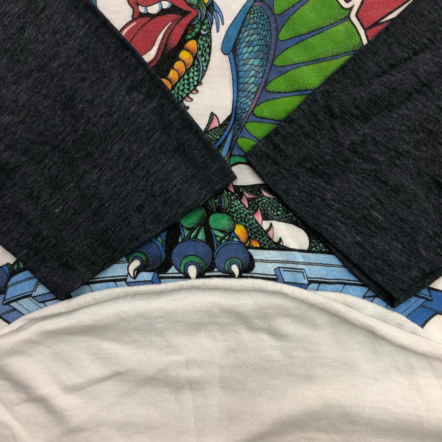 KNiTS タグ ROLLING STONES TOUR 1981 LIVE IN CONCERT 半袖Ｔシャツ ホワイト【瀬戸大橋店】