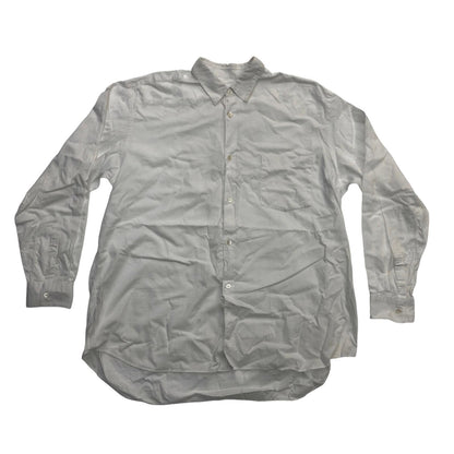 COMME des GARCONS SHIRT | コムデギャルソンシャツ Textured Cotton Poplin Shirt 長袖シャツ ホワイト【瀬戸大橋店】