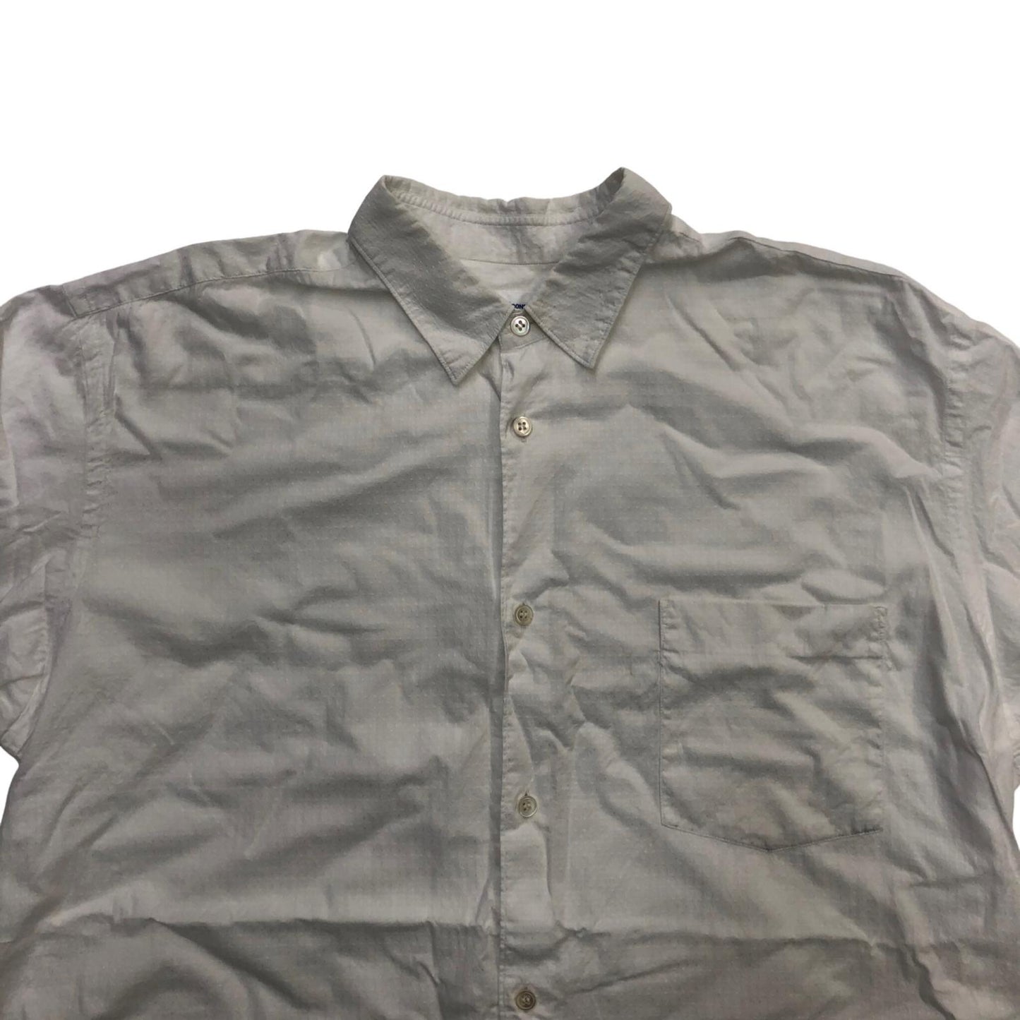 COMME des GARCONS SHIRT | コムデギャルソンシャツ Textured Cotton Poplin Shirt 長袖シャツ ホワイト【瀬戸大橋店】