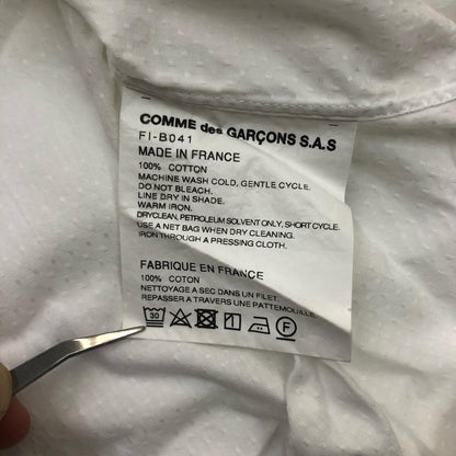 COMME des GARCONS SHIRT | コムデギャルソンシャツ Textured Cotton Poplin Shirt 長袖シャツ ホワイト【瀬戸大橋店】