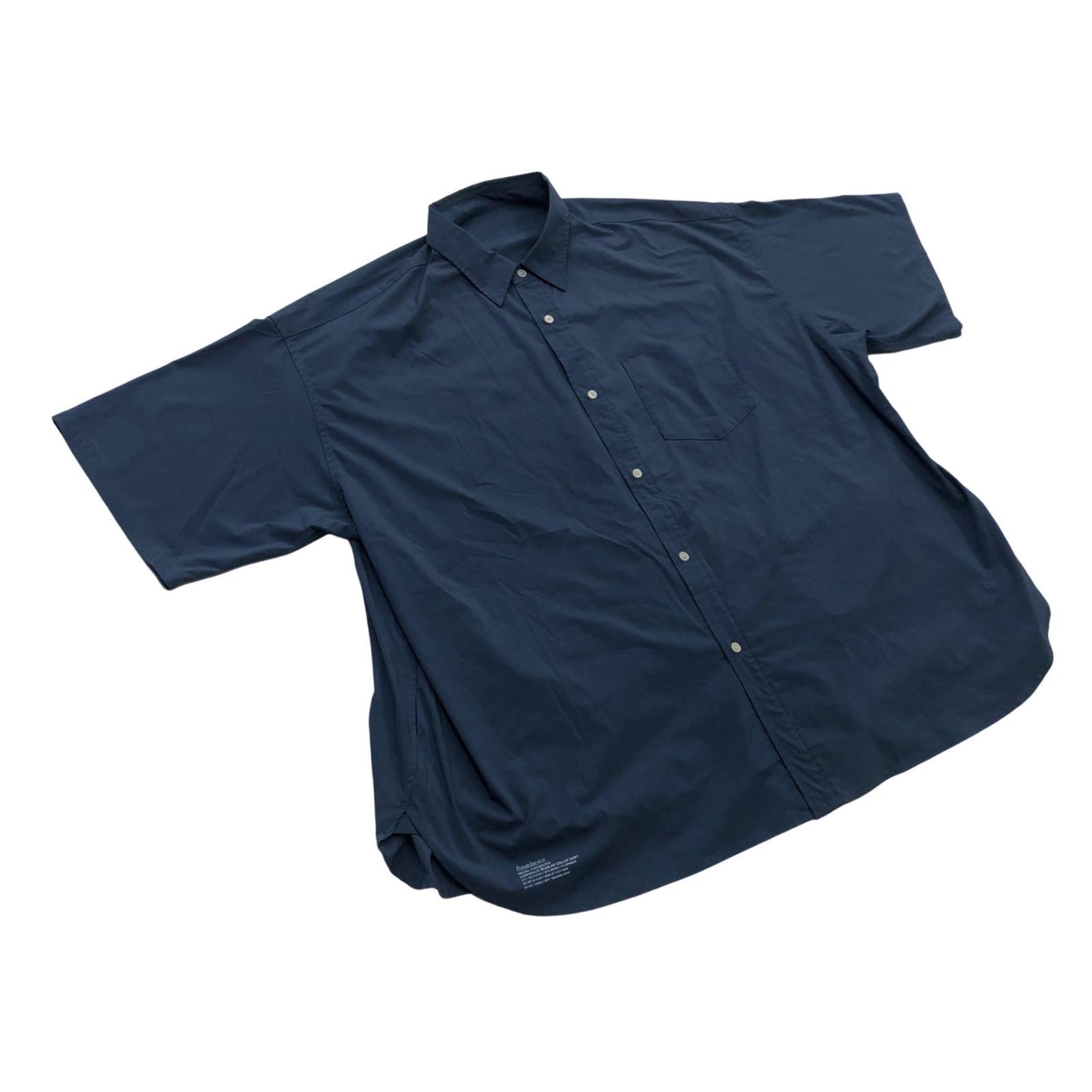 FreshService | フレッシュサービス MICRO TYPEWRITER CORPORATE S/S REGULAR COLLAR SHIRT 半袖シャツ グレー【瀬戸大橋店】
