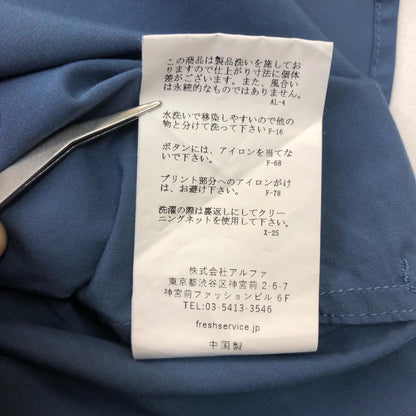 FreshService | フレッシュサービス MICRO TYPEWRITER CORPORATE S/S REGULAR COLLAR SHIRT 半袖シャツ グレー【瀬戸大橋店】
