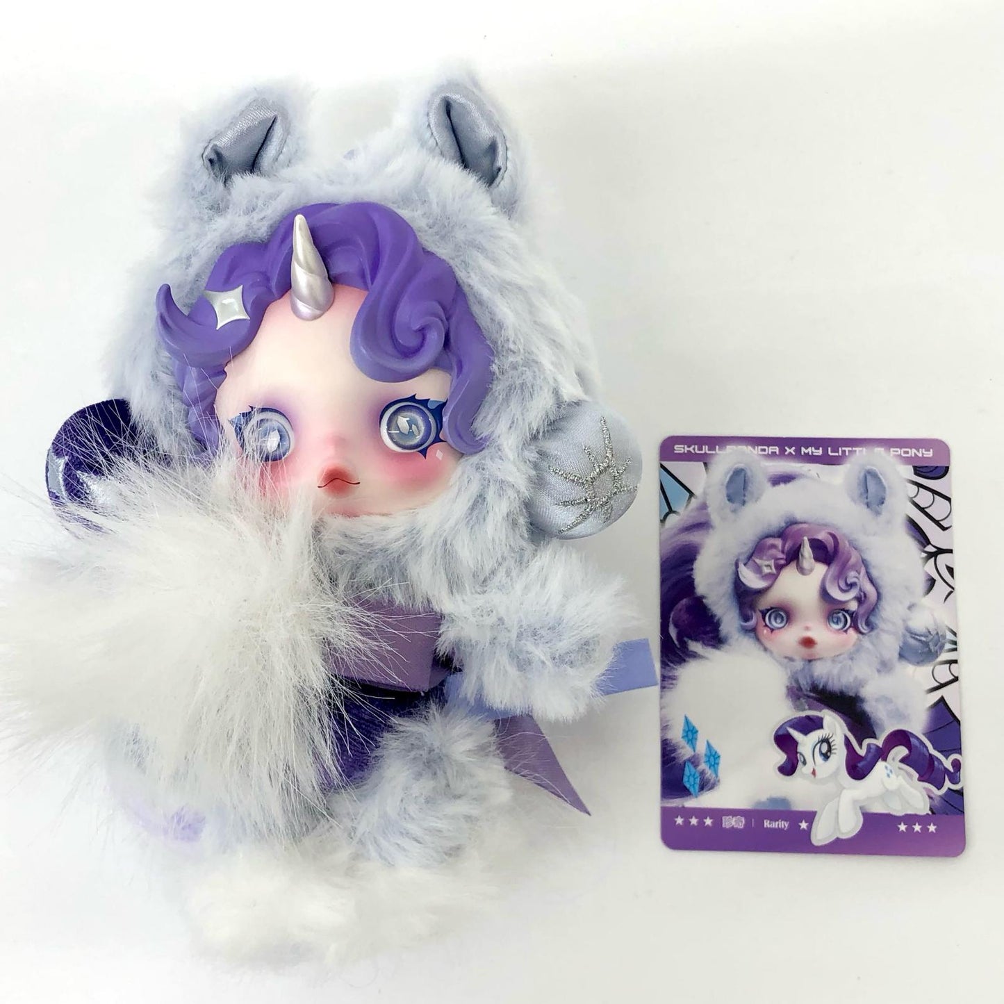 Rarity「SKULLPANDA × My Little Pony シリーズ ぬいぐるみペンダント」【フィギュア】